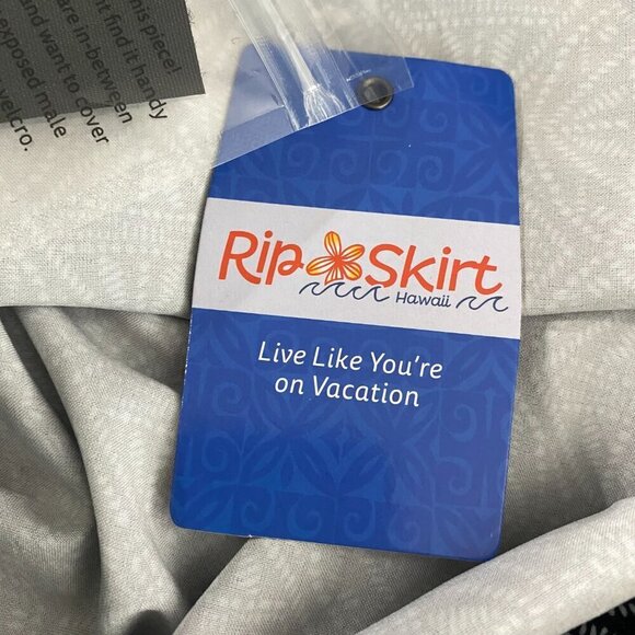 Ripskirt Hawaii Wrap Skirt XL Black Pearl‎ Batik Polyester Blend NWT SW-1913 - Picture 10 of 11